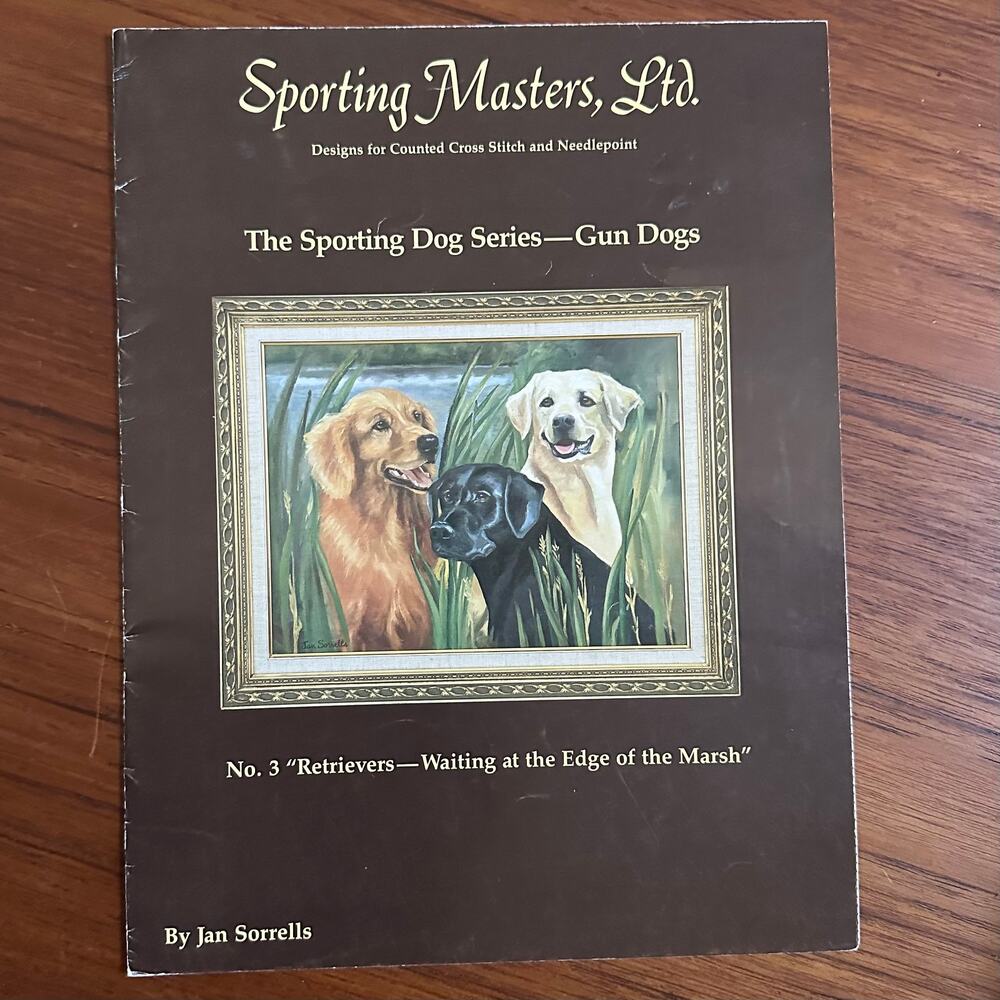 Sporting Gun Dogs Retrievers Cross Stitch Pattern